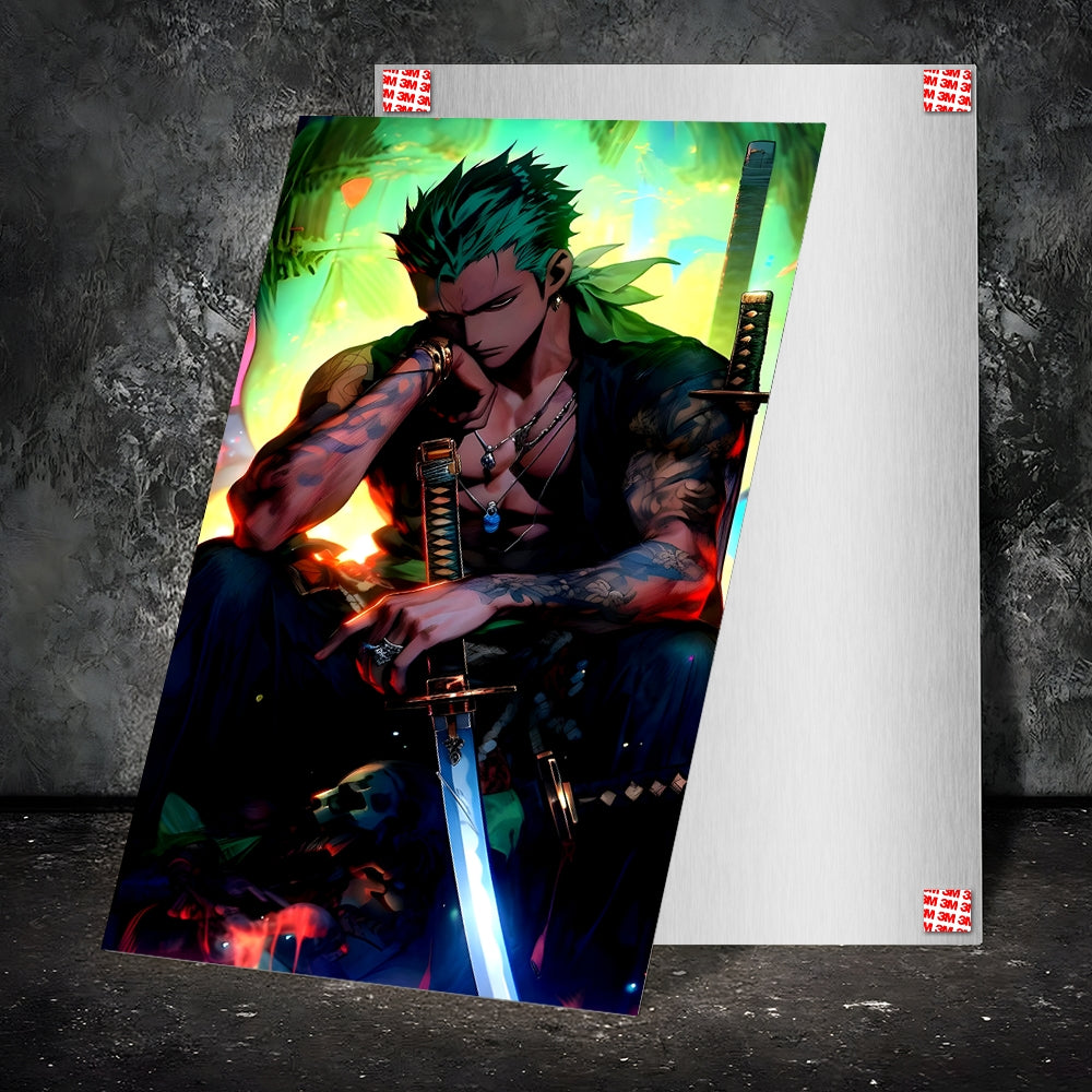 Metal Poster - One Piece Roronoa Zoro OP40 Mobile Case by CoverMeUp - Style 2