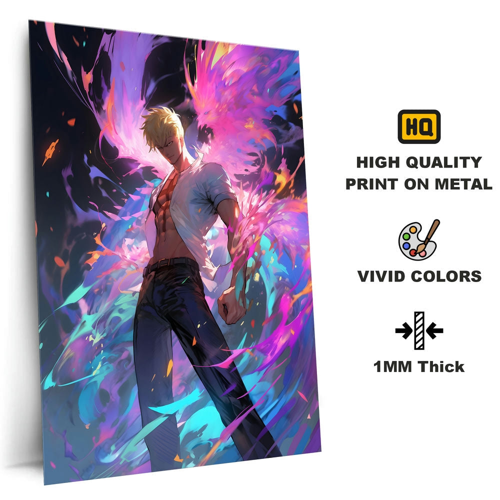 Metal Poster - Anime One Piece Marco OP65 Mobile Case by CoverMeUp - Style 4