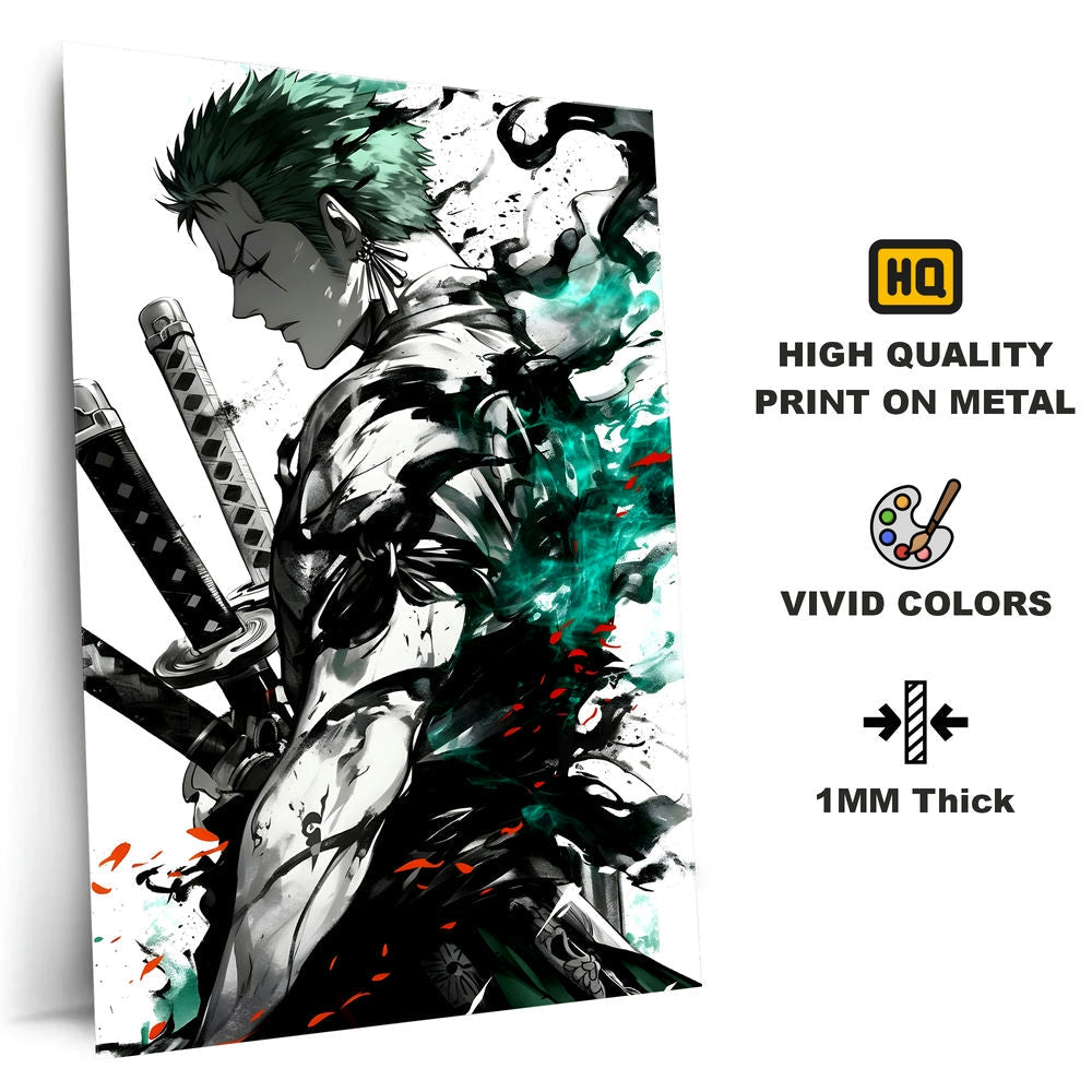 Metal Poster - One Piece Roronoa Zoro OP43 Mobile Case by CoverMeUp - Style 4