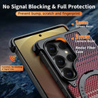 Samsung Galaxy S26 Ultra Frameless Metal Bumper Case with Magsafe and Stand - Sunrise Mobile Case by CoverMeUp - Style 6