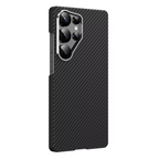 Samsung Galaxy S26 Ultra Slim Lightweight Carbon Fiber Case with Magsafe - Black Mobile Case by CoverMeUp