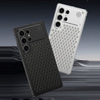 Samsung Galaxy S25 Ultra Full Metal Heat Dissipation Aluminum Cooling Case with Fragrance Aroma - Silver Mobile Case by CoverMeUp - Style 7