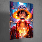 Metal Poster - One Piece Monkey D Luffy OP08 Mobile Case by CoverMeUp - Style 3
