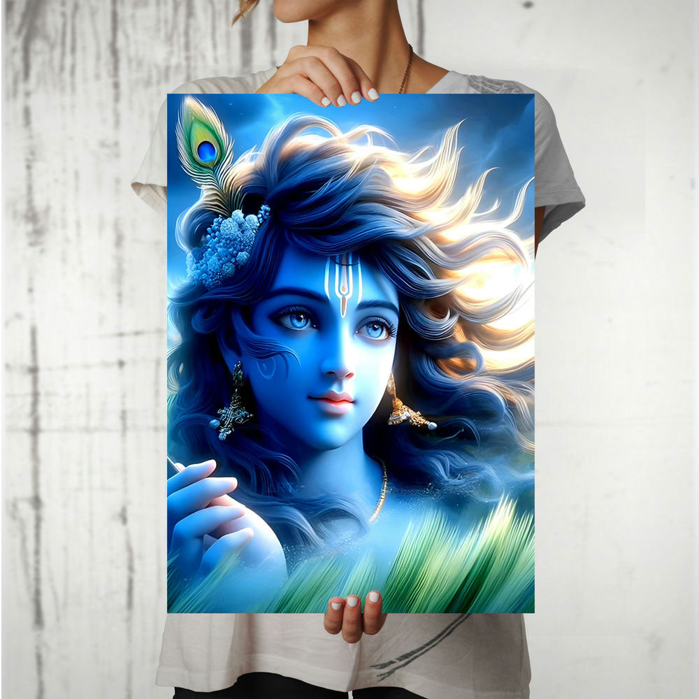 Metal Poster - Lord Krishna LK01 Mobile Case by CoverMeUp - Style 8