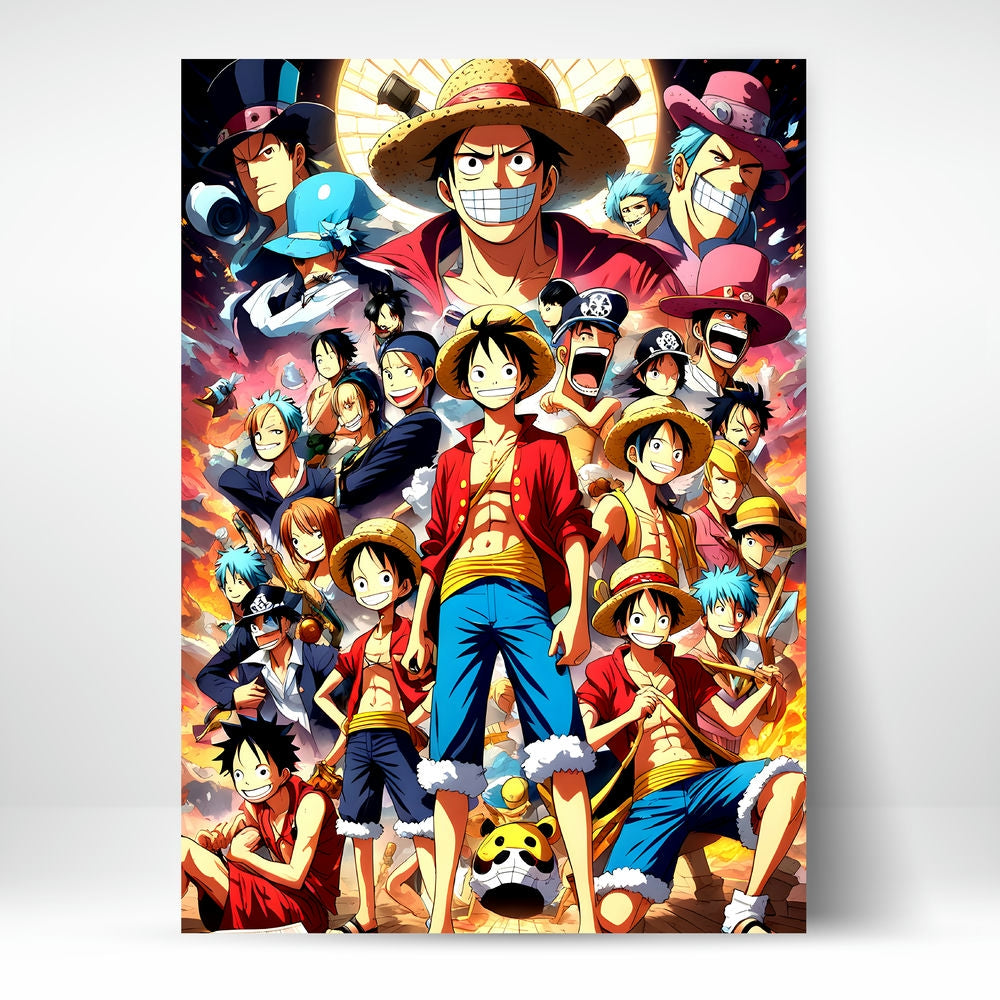 Metal Poster - Anime One Piece Friends Mobile Case by CoverMeUp
