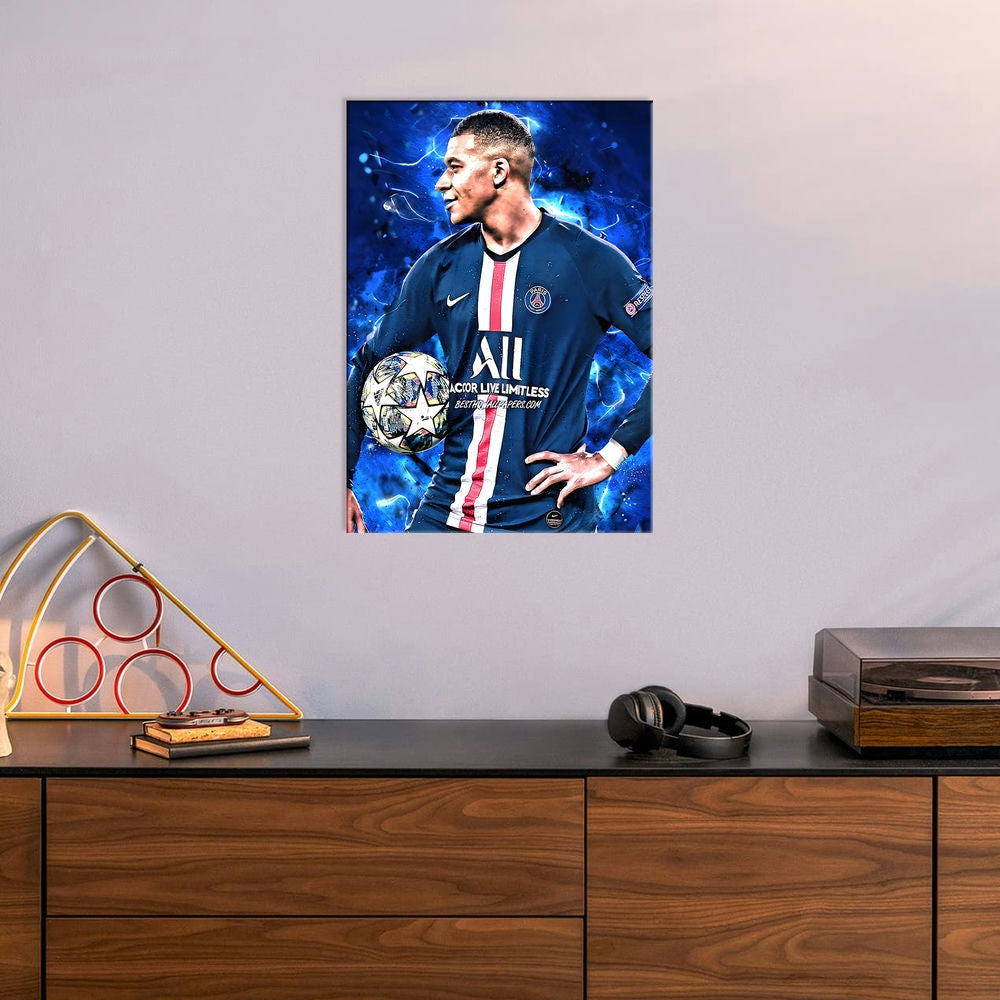 Metal Poster - Footballer Kylian Mbappe KM04 Mobile Case by CoverMeUp - Style 6