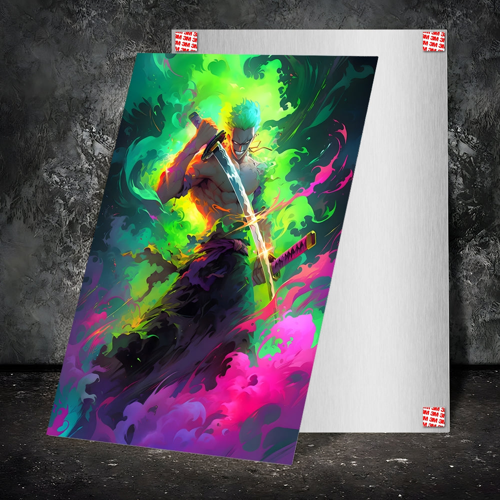 Metal Poster - Anime One Piece Zoro OP72 Mobile Case by CoverMeUp - Style 2