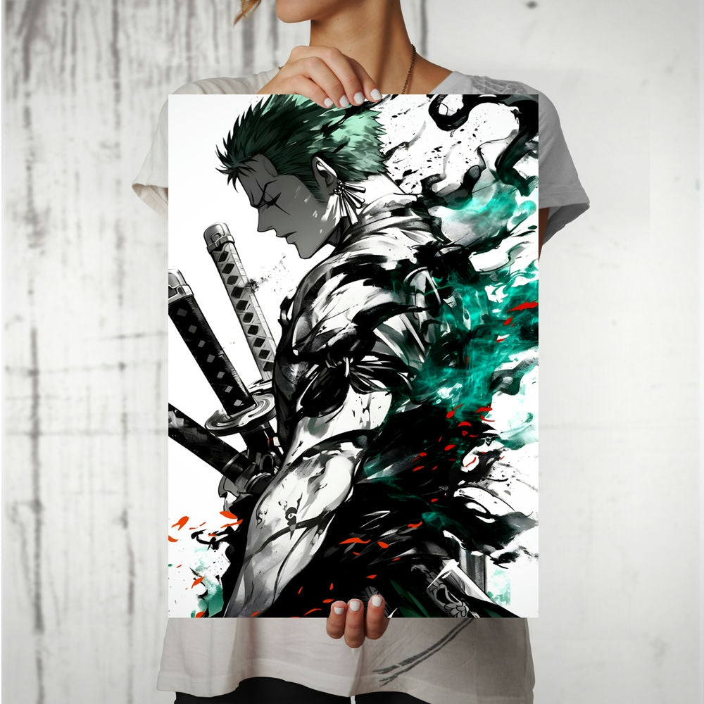 Metal Poster - One Piece Roronoa Zoro OP43 Mobile Case by CoverMeUp - Style 8