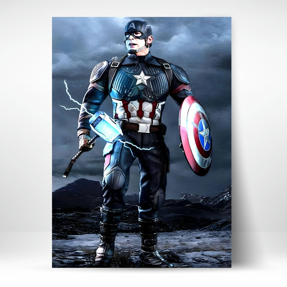 Metal Poster - Superhero Captain America CAP07 Mobile Case by CoverMeUp