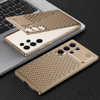 Samsung Galaxy S25 Ultra Full Metal Heat Dissipation Aluminum Cooling Case with Fragrance Aroma - Desert Mobile Case by CoverMeUp - Style 2