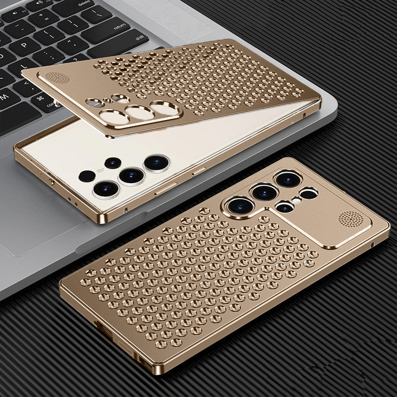 Samsung Galaxy S25 Ultra Full Metal Heat Dissipation Aluminum Cooling Case with Fragrance Aroma - Desert Mobile Case by CoverMeUp - Style 2