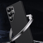 Samsung Galaxy S26 Ultra Slim Lightweight Carbon Fiber Case with Magsafe - Black Mobile Case by CoverMeUp - Style 10
