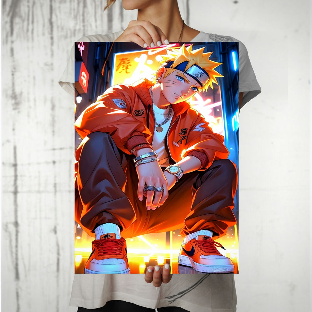 Metal Poster - Anime Naruto Uzumaki NU05 Mobile Case by CoverMeUp - Style 8
