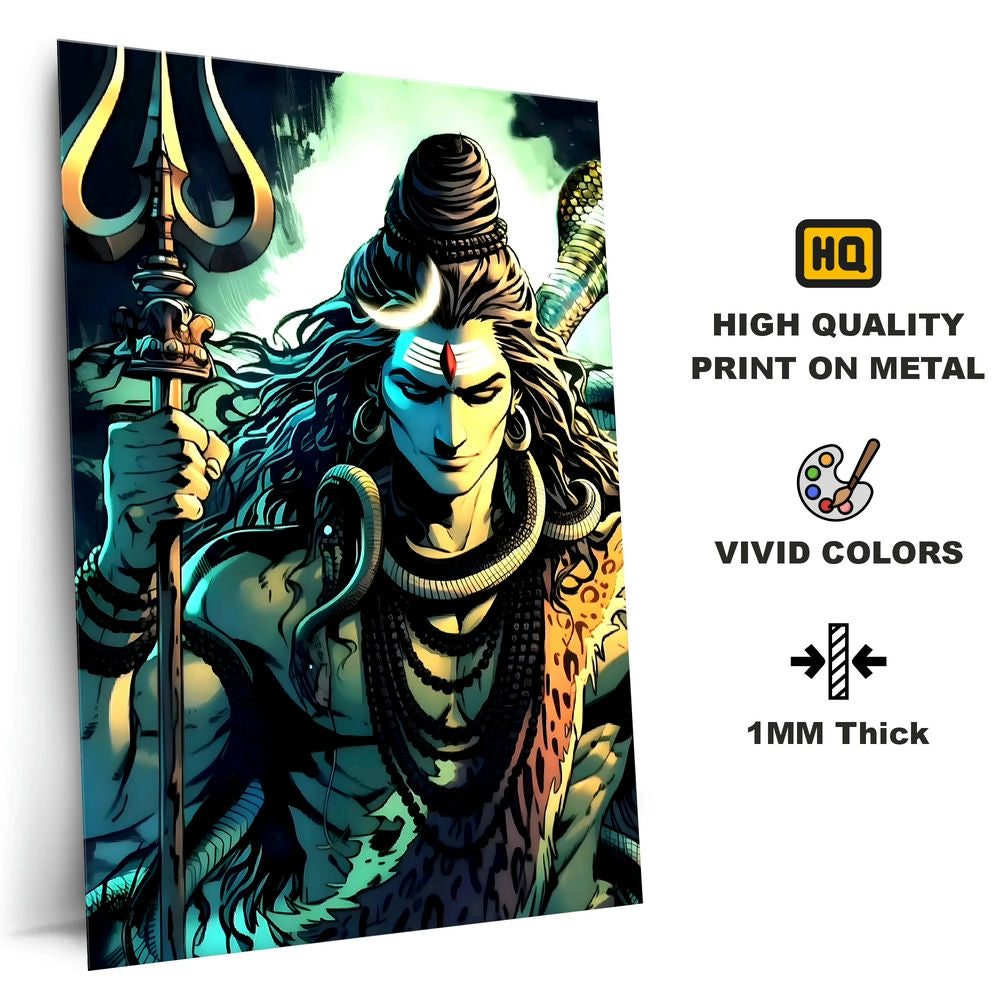 Metal Poster - Lord Shiva LS18 Mobile Case by CoverMeUp - Style 4