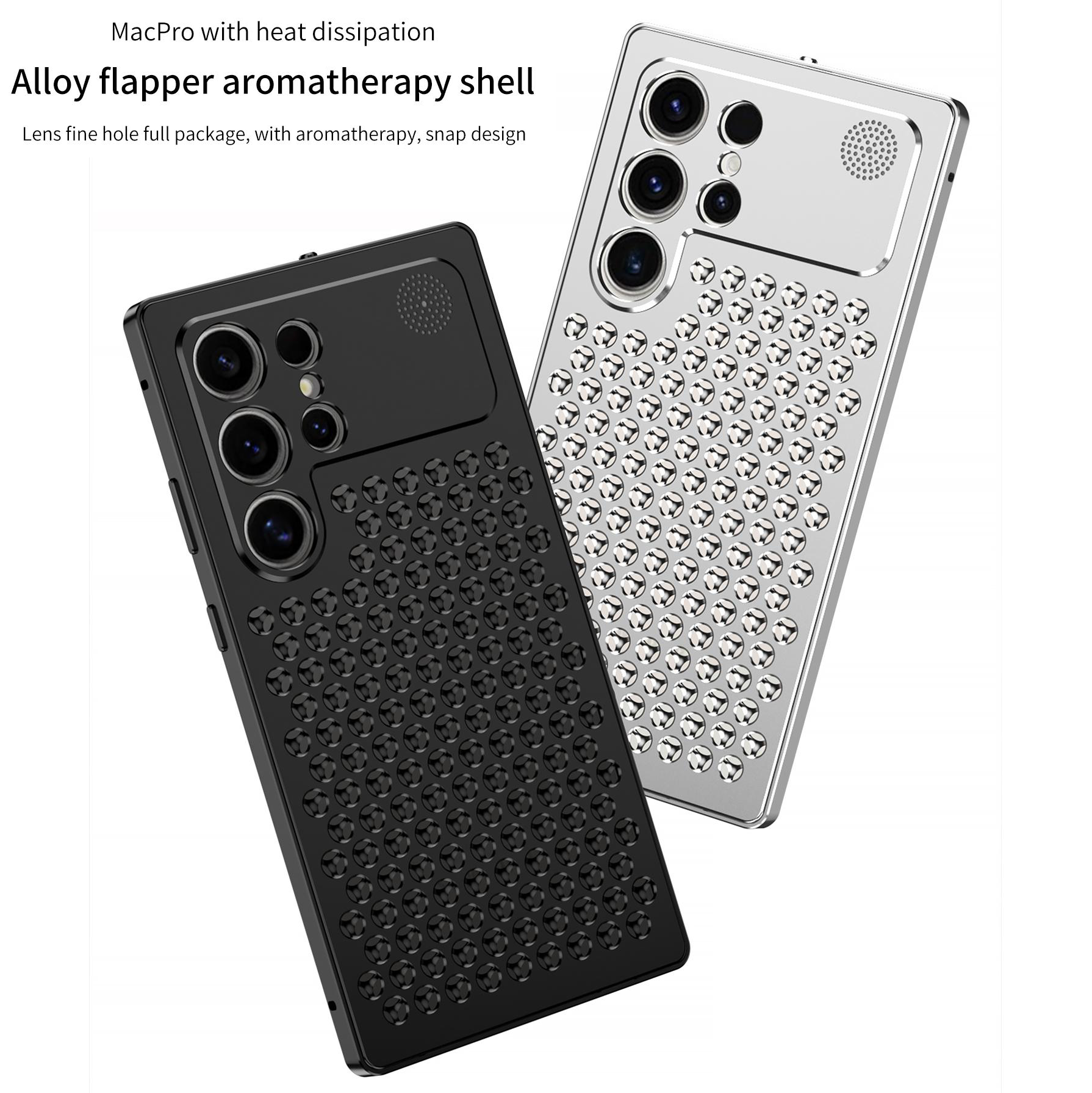 Samsung Galaxy S25 Ultra Full Metal Heat Dissipation Aluminum Cooling Case with Fragrance Aroma - Desert Mobile Case by CoverMeUp - Style 3
