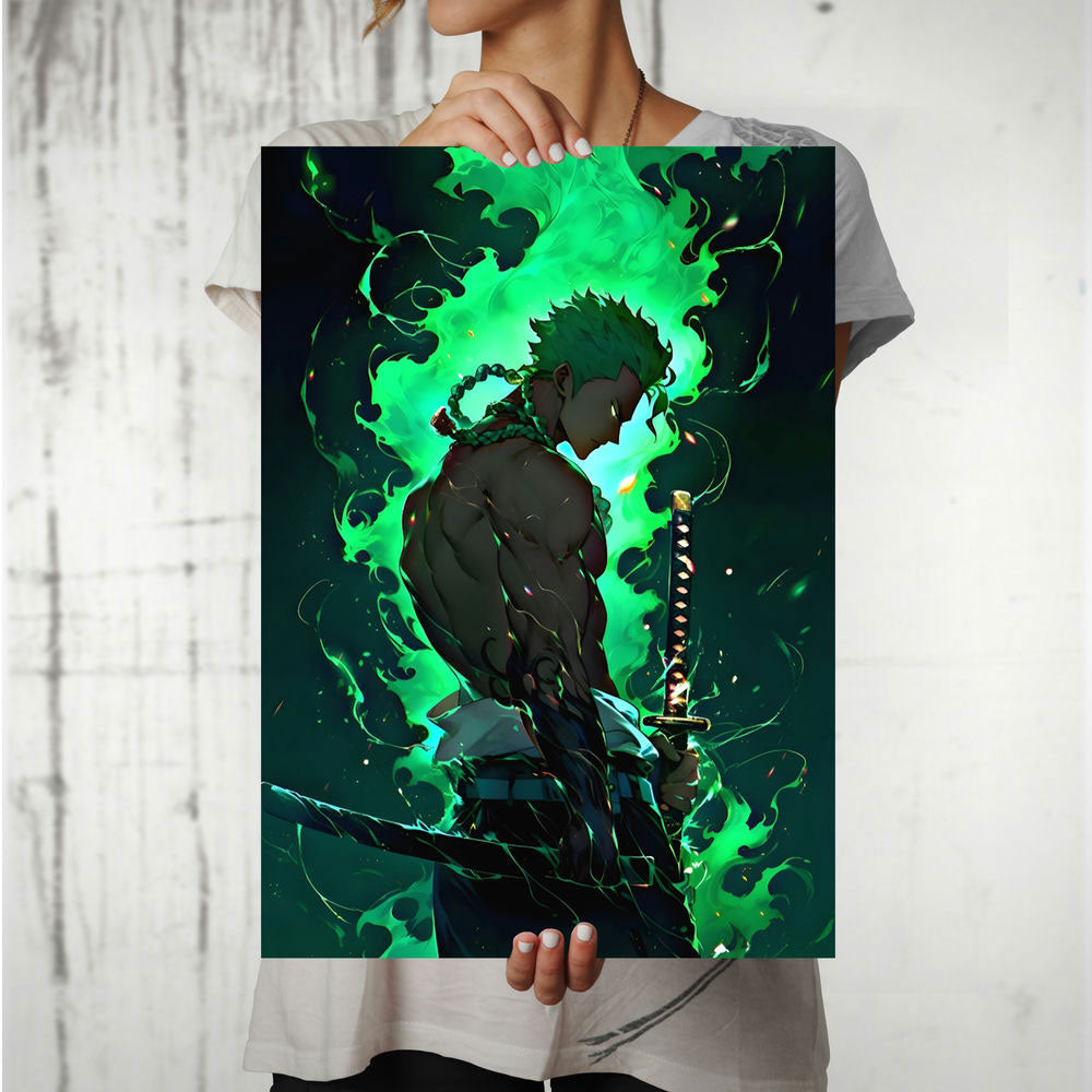 Metal Poster - One Piece Roronoa Zoro OP30 Mobile Case by CoverMeUp - Style 8