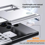 Samsung Galaxy S24 Ultra Heat Dissipation Aluminum Cooling Case with Aroma - Black Mobile Case by CoverMeUp - Style 4