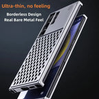 Samsung Galaxy S24 Ultra Heat Dissipation Aluminum Cooling Case with Aroma - Titanium Mobile Case by CoverMeUp - Style 8