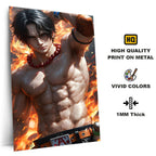 Metal Poster - One Piece Portgas D Ace OP19 Mobile Case by CoverMeUp - Style 4