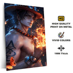 Metal Poster - One Piece Portgas D Ace OP18 Mobile Case by CoverMeUp - Style 4