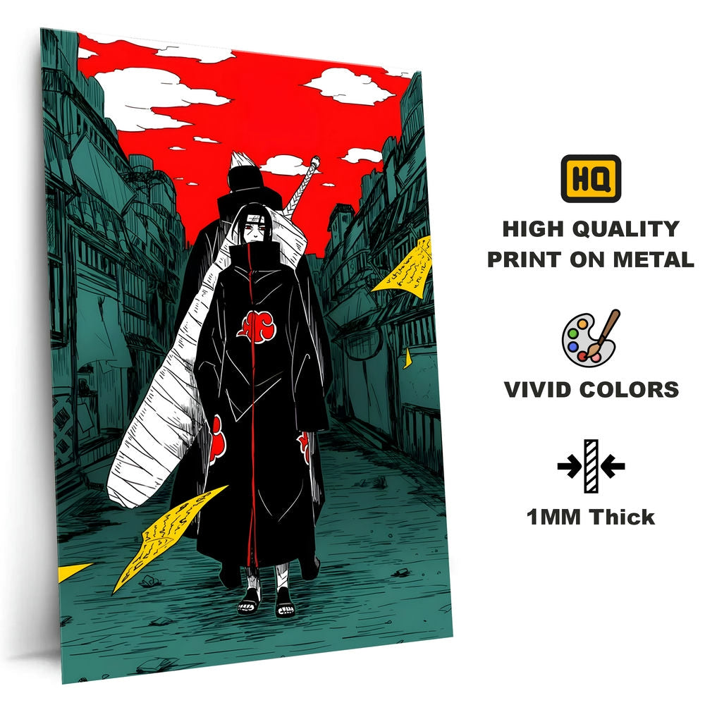 Metal Poster - Anime Itachi and Kisame legendary Members Mobile Case by CoverMeUp - Style 4