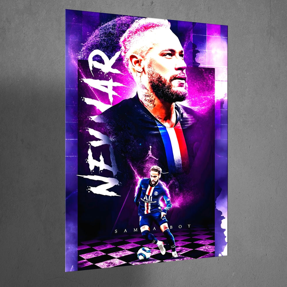 Metal Poster - Footballer Neymar Jr NJR04 Mobile Case by CoverMeUp - Style 3