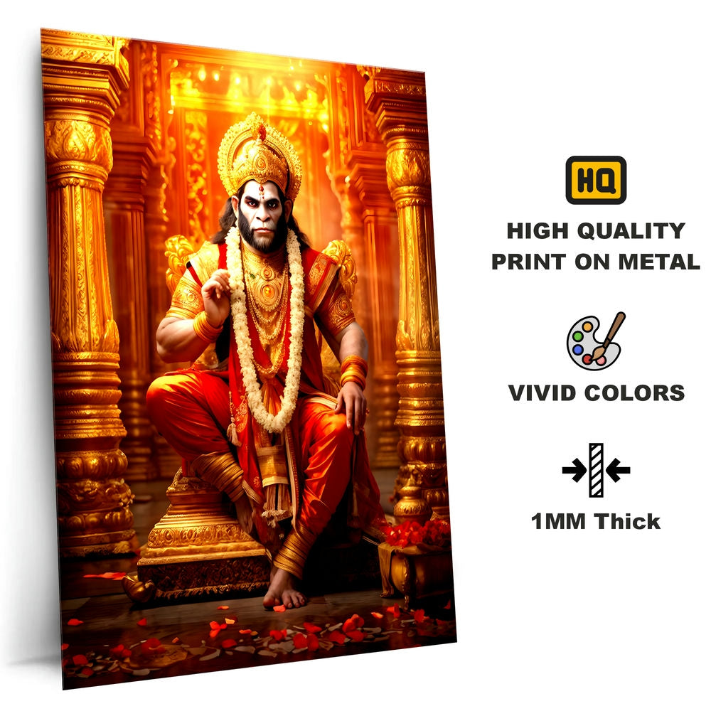 Metal Poster - Lord Hanuman LH05 Mobile Case by CoverMeUp - Style 4