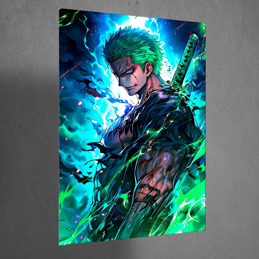 Metal Poster - One Piece Roronoa Zoro OP34 Mobile Case by CoverMeUp - Style 3