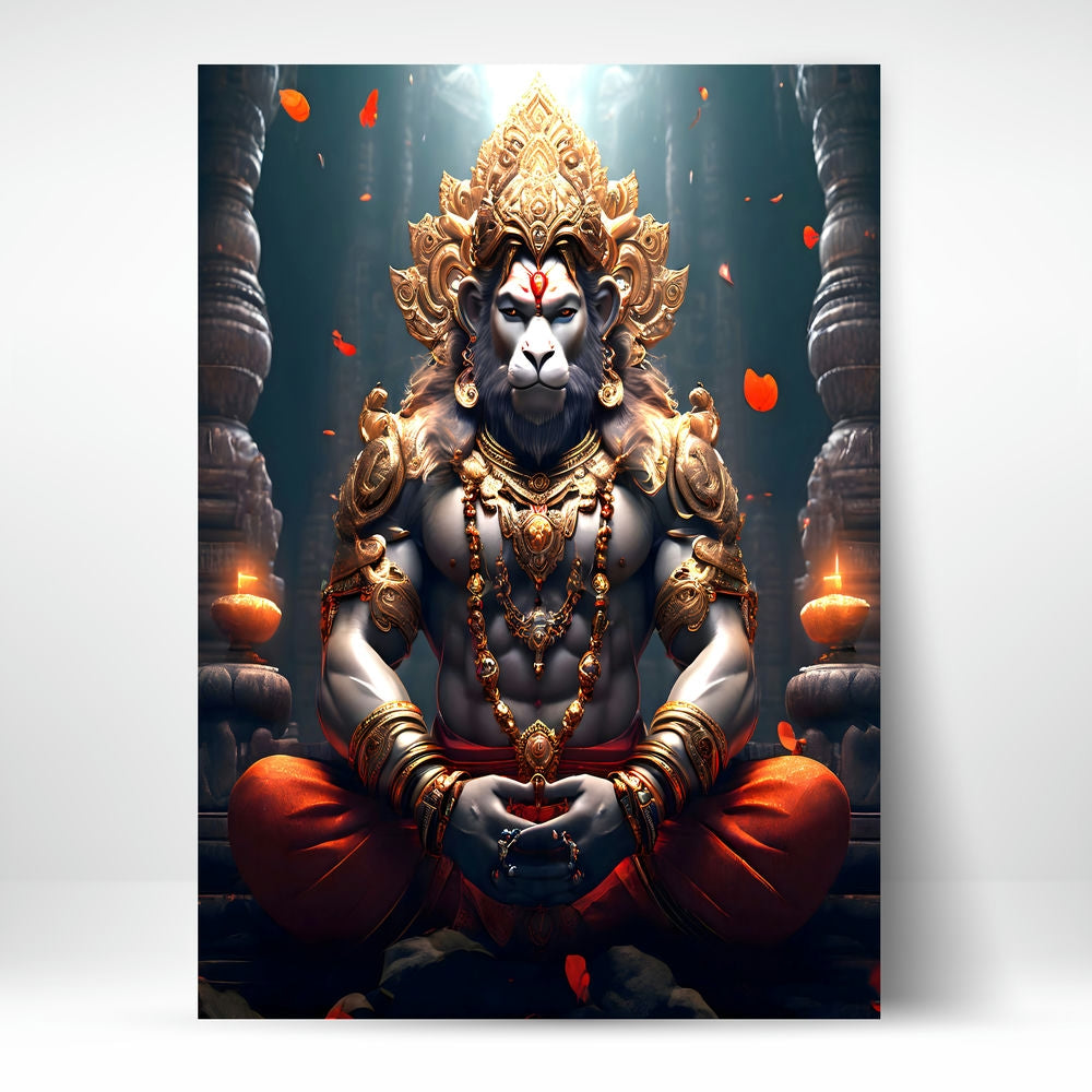 Metal Poster - Lord Hanuman LH07 Mobile Case by CoverMeUp