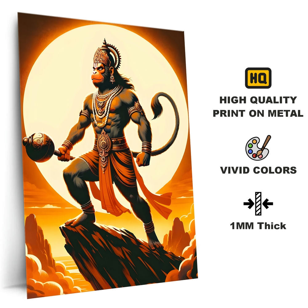 Metal Poster - Lord Hanuman LH09 Mobile Case by CoverMeUp - Style 4