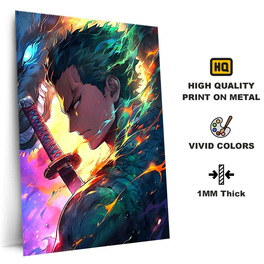 Metal Poster - One Piece Roronoa Zoro OP47 Mobile Case by CoverMeUp - Style 4
