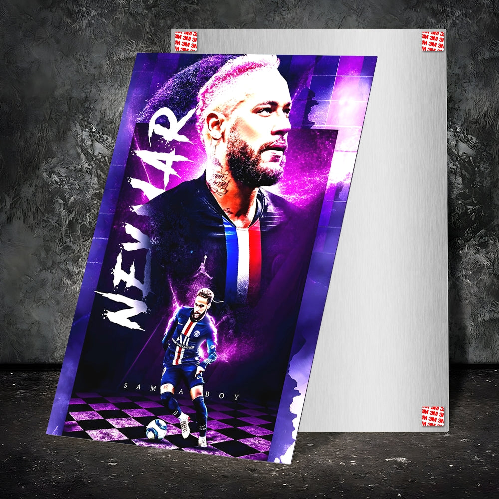 Metal Poster - Footballer Neymar Jr NJR04 Mobile Case by CoverMeUp - Style 2