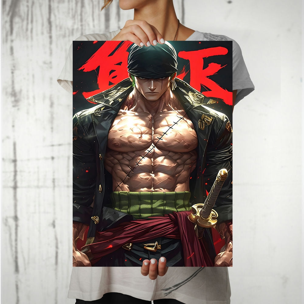 Metal Poster - One Piece Roronoa Zoro OP48 Mobile Case by CoverMeUp - Style 8