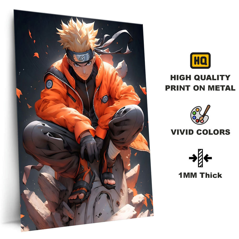 Metal Poster - Naruto Uzumaki NU03 Mobile Case by CoverMeUp - Style 4