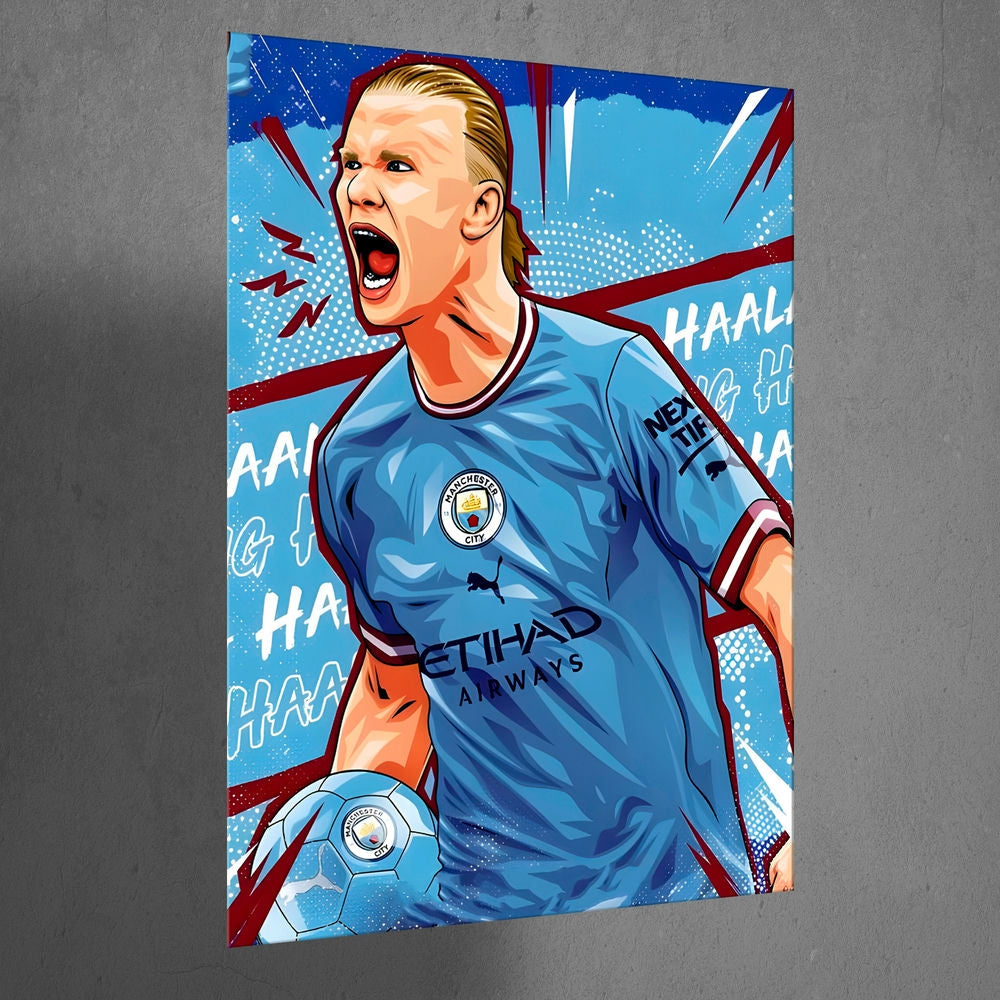 Metal Poster - Footballer Erling Haaland EH03 Mobile Case by CoverMeUp - Style 3