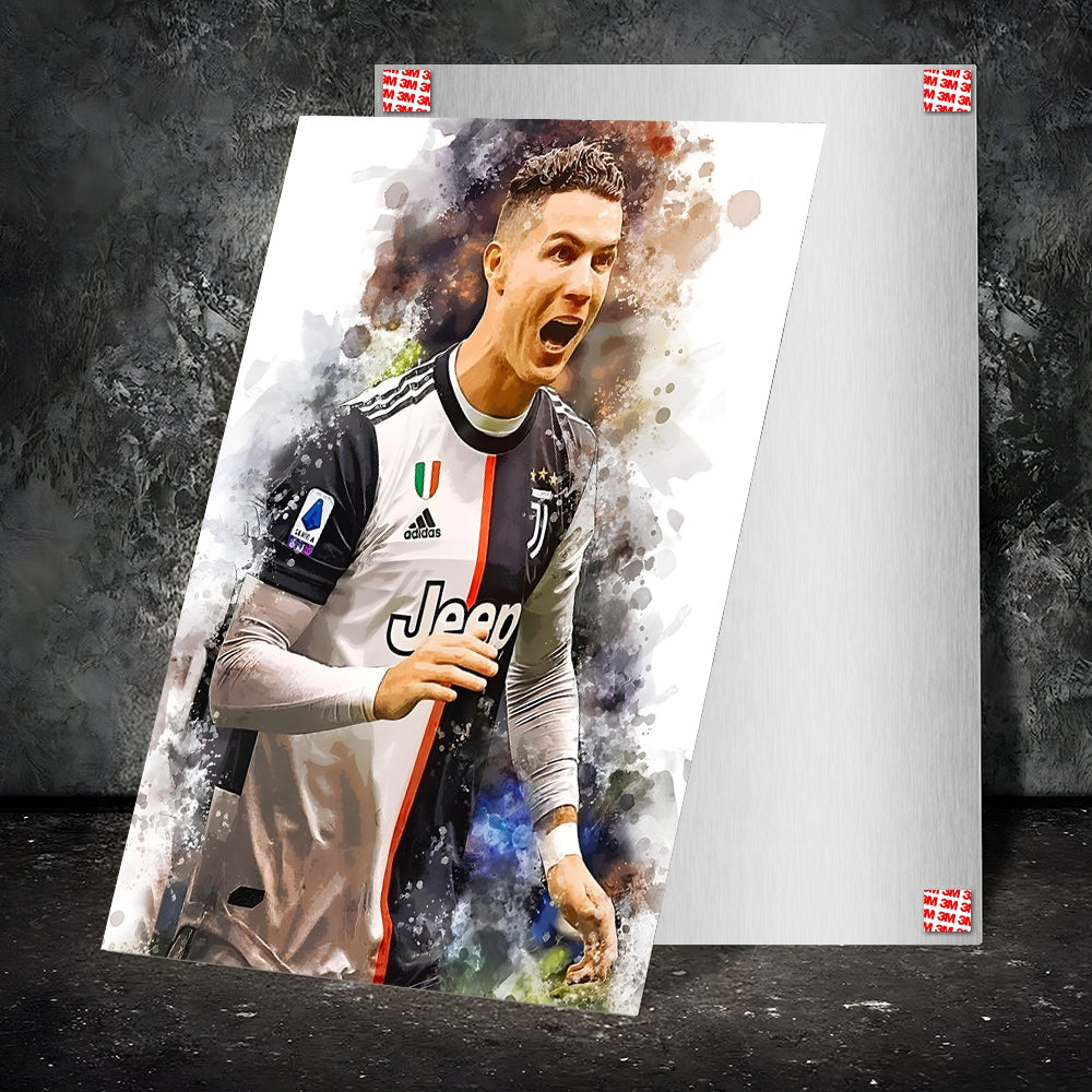 Metal Poster - Footballer Cristiano Ronaldo F01 Mobile Case by CoverMeUp - Style 2