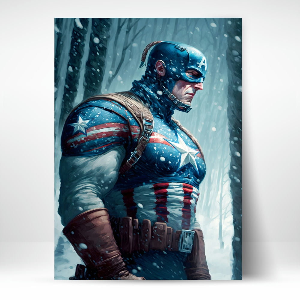 Metal Poster - Superhero Captain America CAP16 Mobile Case by CoverMeUp