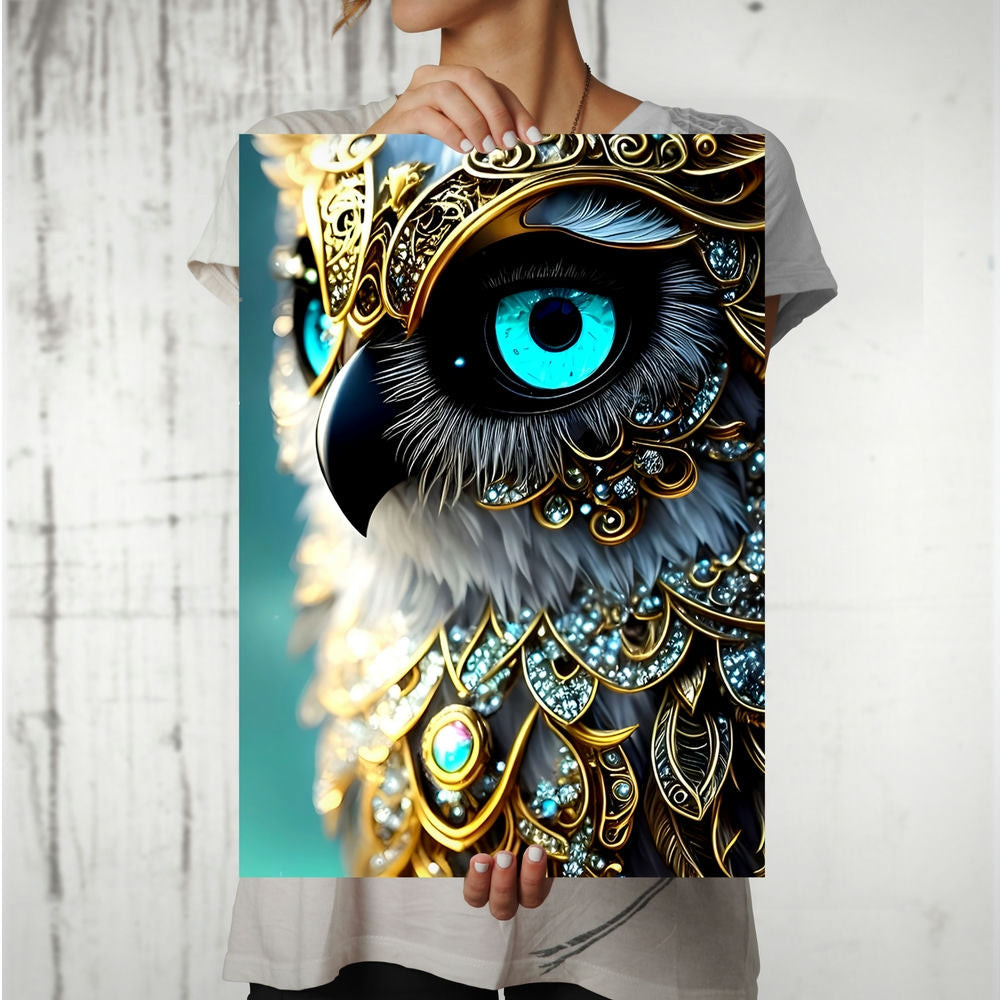Metal Poster - Wildlife Owl WO03 Mobile Case by CoverMeUp - Style 8