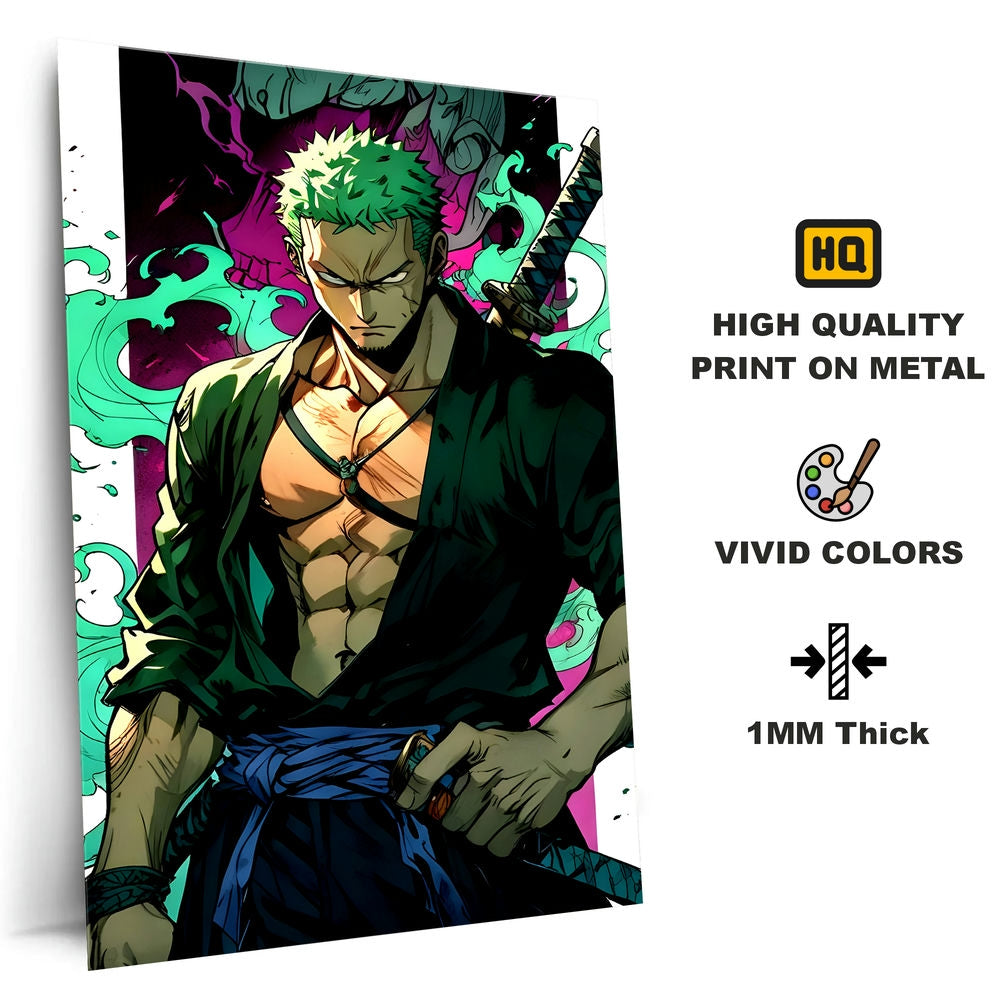Metal Poster - One Piece Roronoa Zoro OP54 Mobile Case by CoverMeUp - Style 4