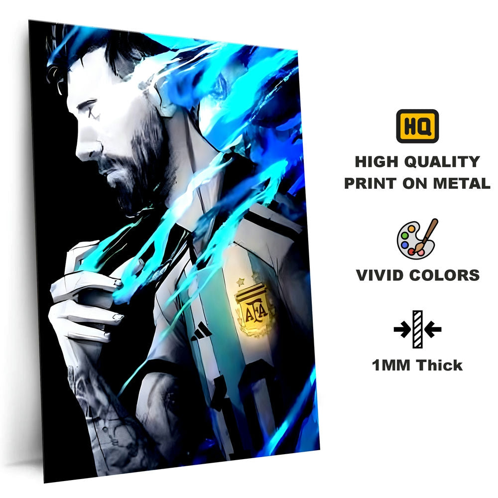 Metal Poster - Footballer Lionel Messi LM03 Mobile Case by CoverMeUp - Style 4