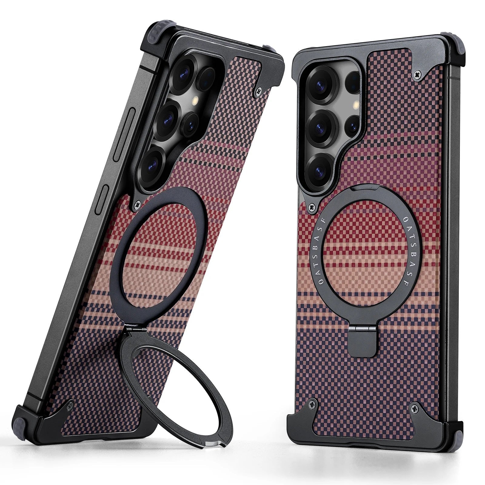 Samsung Galaxy S26 Ultra Frameless Metal Bumper Case with Magsafe and Stand - Sunrise Mobile Case by CoverMeUp