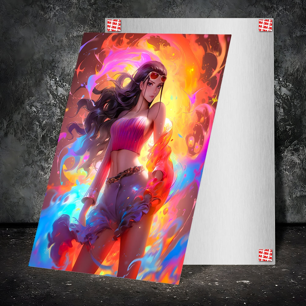 Metal Poster - Anime One Piece Nico Robin OP67 Mobile Case by CoverMeUp - Style 2