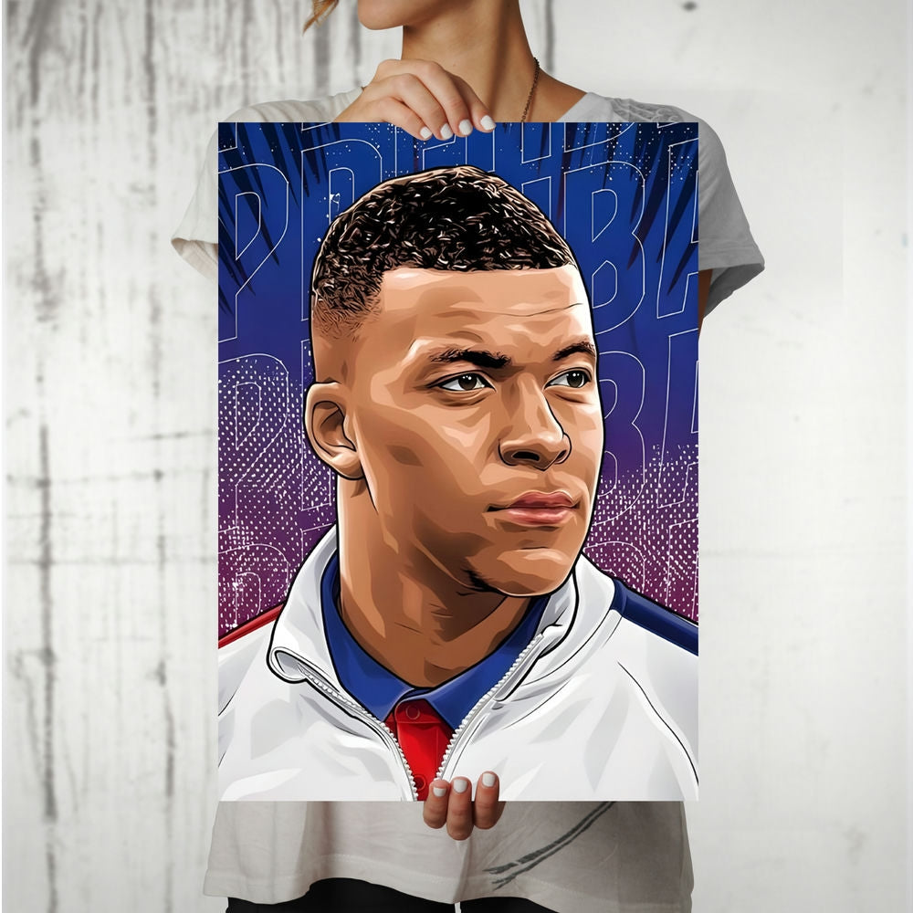 Metal Poster - Footballer Kylian Mbappe KM03 Mobile Case by CoverMeUp - Style 8