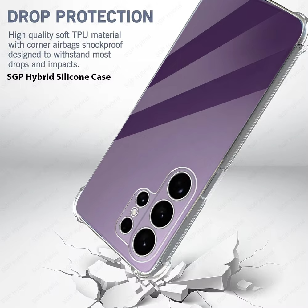 Samsung Galaxy S26 Ultra Anti Fallan Shockproof Clear Case - Transparent Mobile Case by CoverMeUp - Style 6