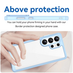 Samsung Galaxy S26 Ultra Anti Fallan Shockproof Case with Clear Back & Side Black - Transparent Mobile Case by CoverMeUp - Style 7