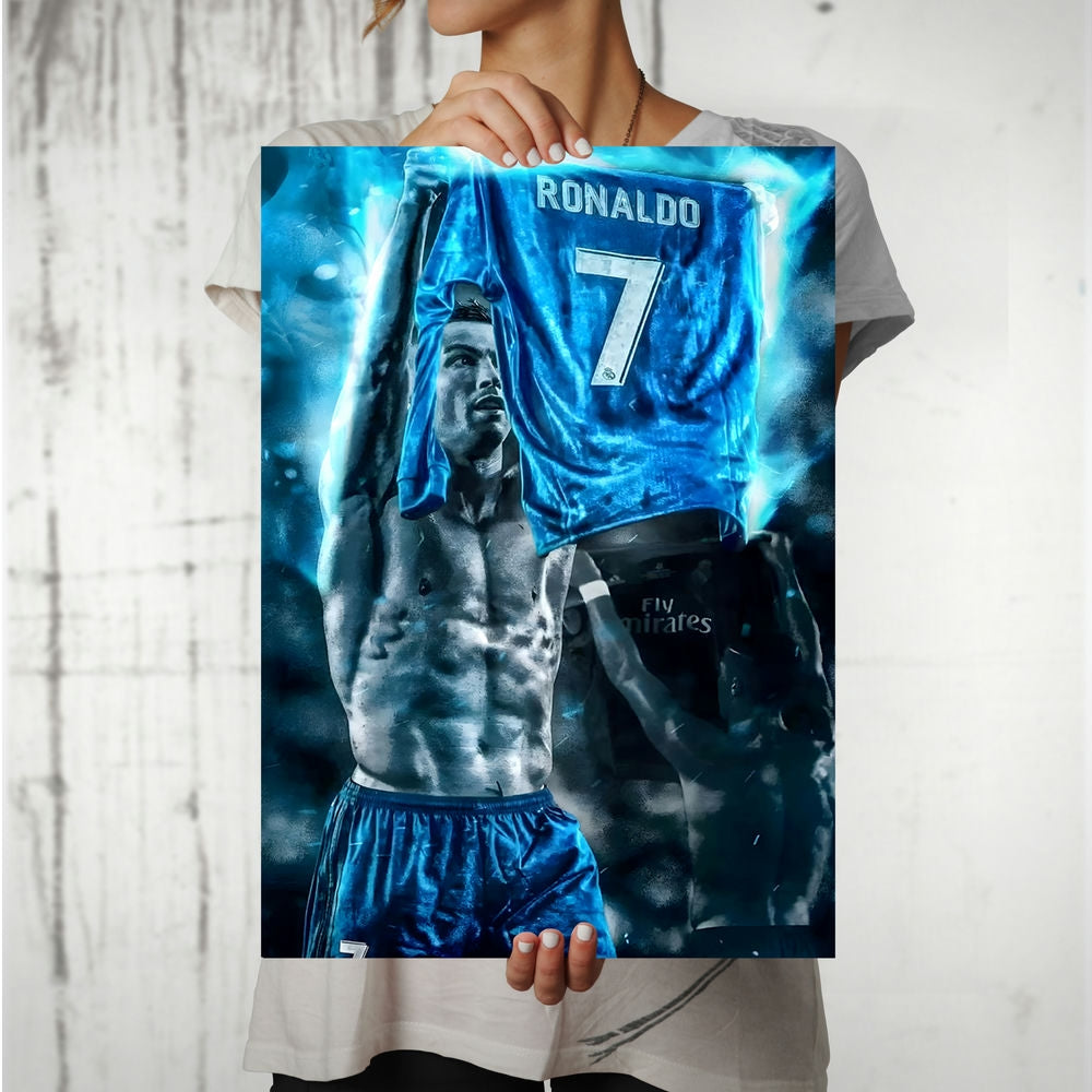 Metal Poster - Footballer Cristiano Ronaldo F05 Mobile Case by CoverMeUp - Style 8