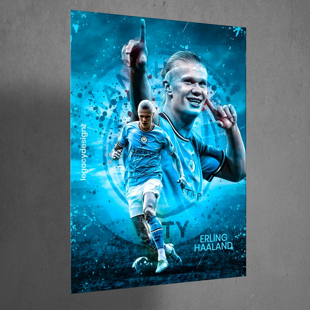 Metal Poster - Footballer Erling Haaland EH04 Mobile Case by CoverMeUp - Style 3