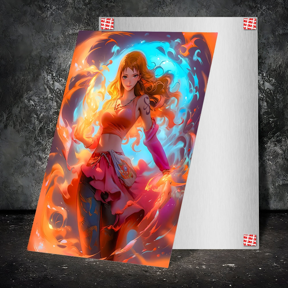 Metal Poster - Anime One Piece Nami OP66 Mobile Case by CoverMeUp - Style 2