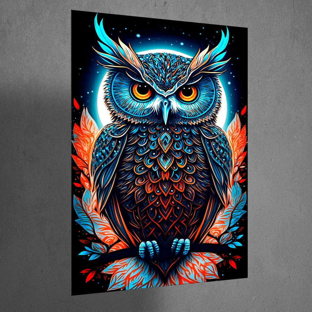 Metal Poster - Wildlife Owl WO02 Mobile Case by CoverMeUp - Style 3