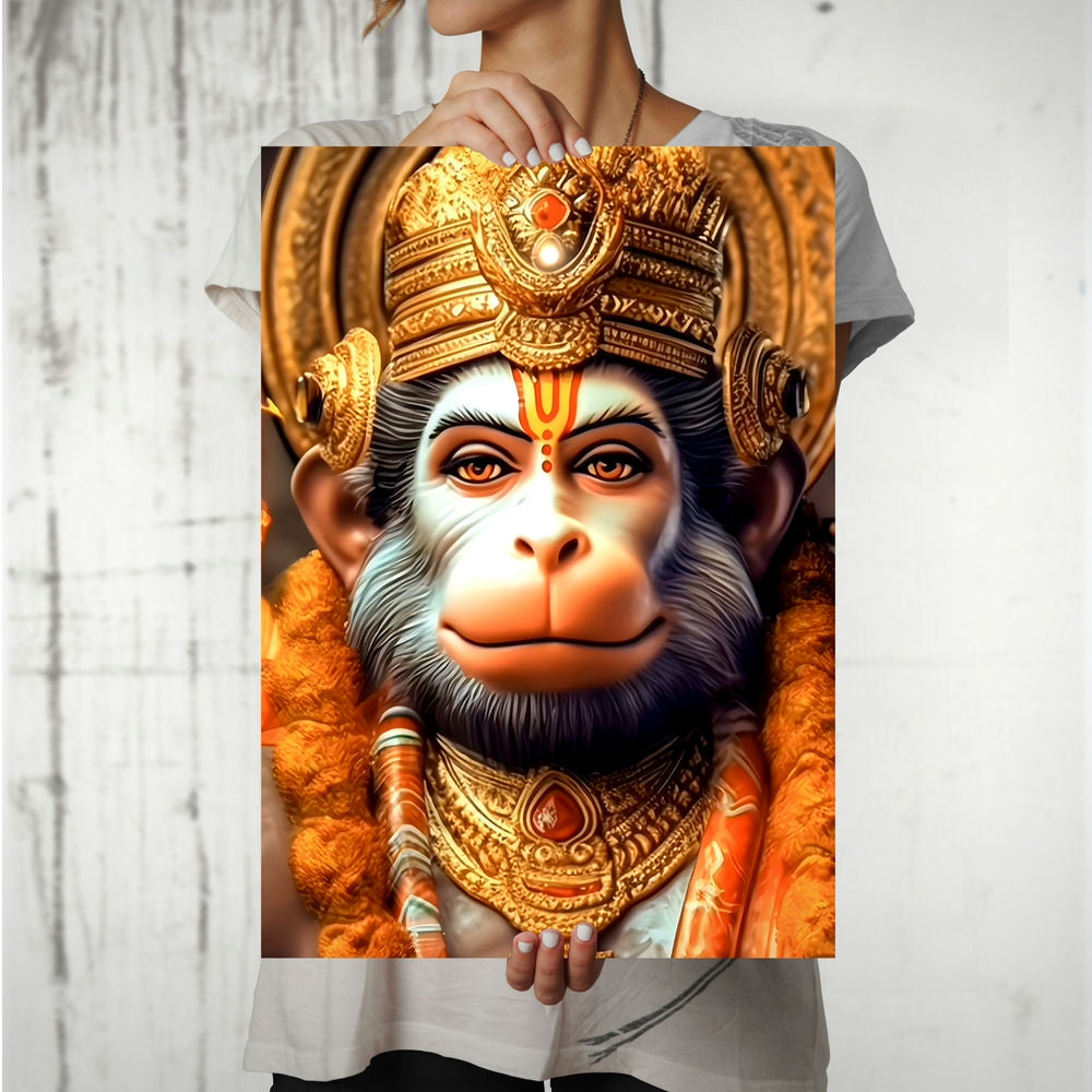 Metal Poster - Lord Hanuman LH03 Mobile Case by CoverMeUp - Style 8